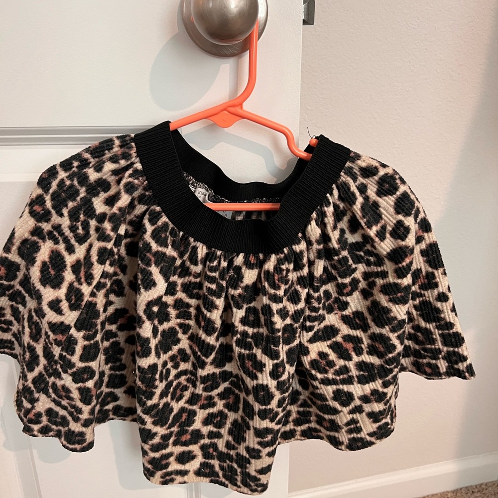 Zara leopard skirt